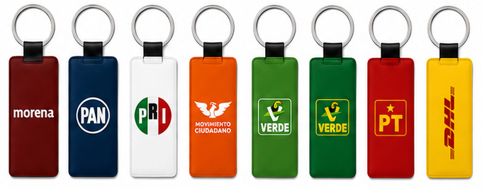 Llavero promocional personalizado con marca