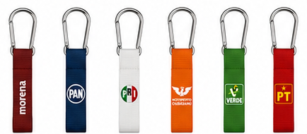 Portallaves de cinta personalizado con marca